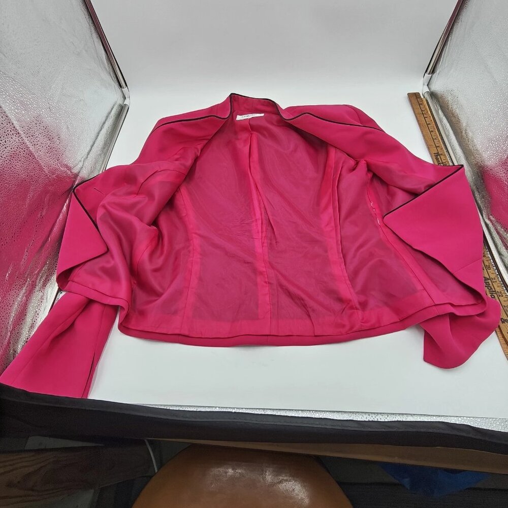 VTG Jones Studio Magenta 1 button blazer with matching blouse - EUC SZ 14 - Picture 11 of 12
